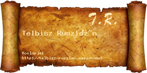 Telbisz Ruszlán névjegykártya